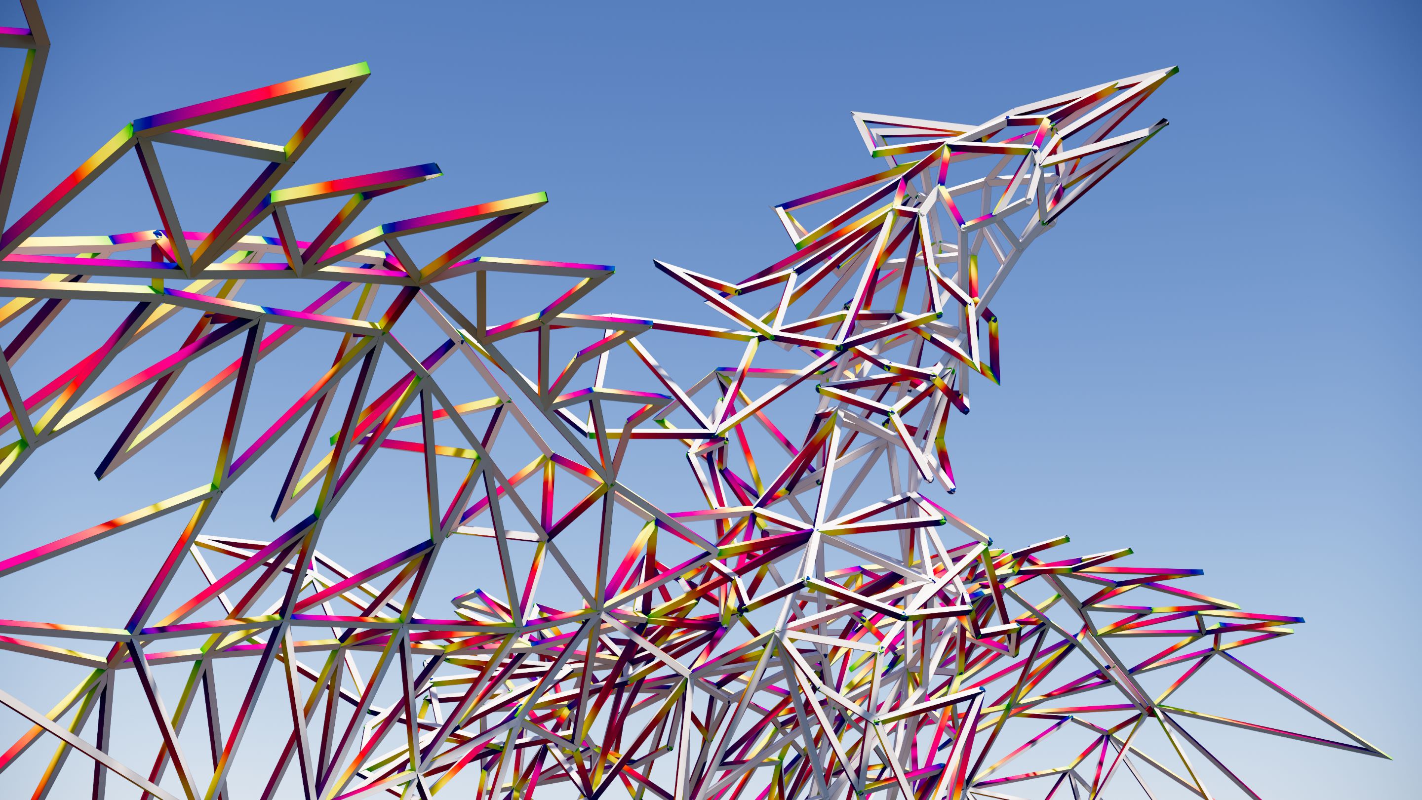 Artist impression van de nieuwe Poort van het Vechtdal en Zwolle: De Feniks van Giny Vos